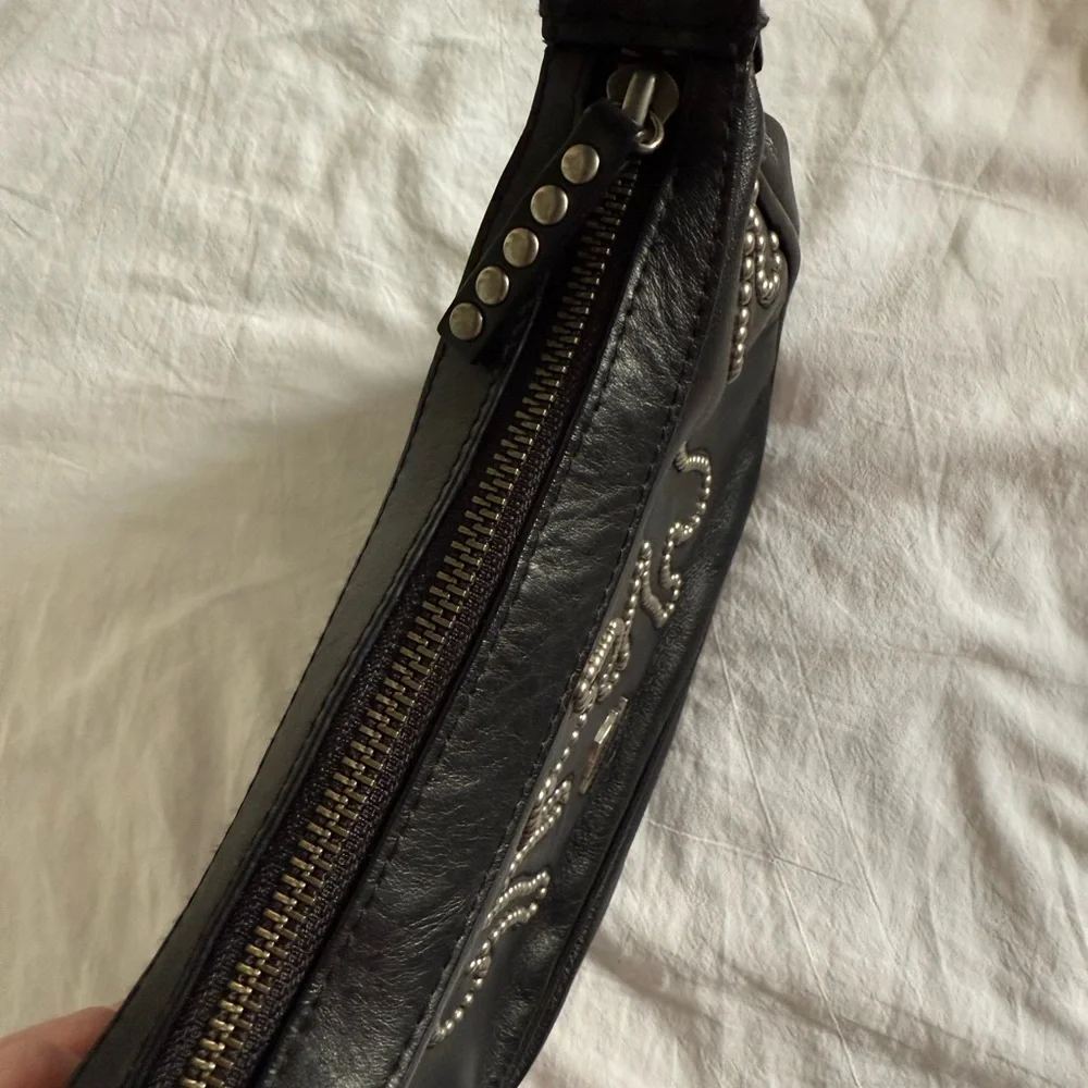 HARLEY-DAVIDSON Vintage Y2K Black Studded Women's Bag - Picture 2 of 10